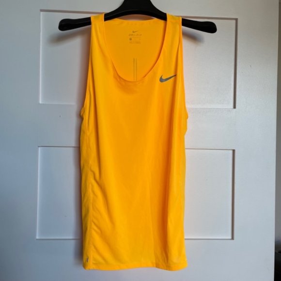 Nike Women's Dri-Fit Orange Tank - Picture 1 of 3